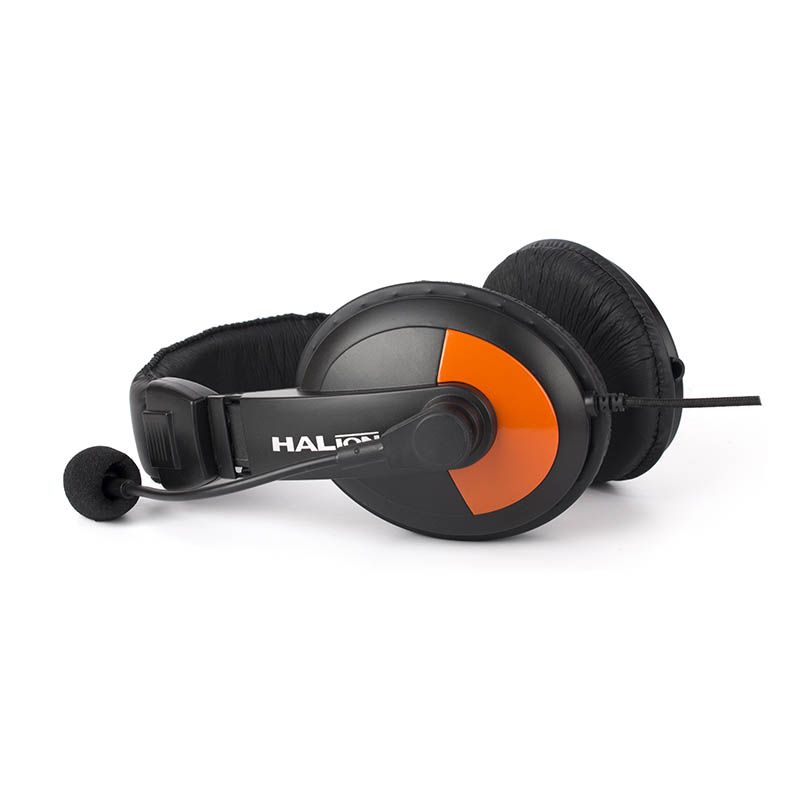 MICROFONO AURICULAR HALION HA-305 NARANJA C-MIC (2)