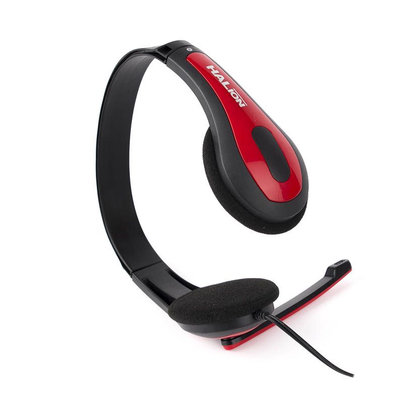 MICROFONO AURICULAR HALION T-50 ROJO C-MIC (1)